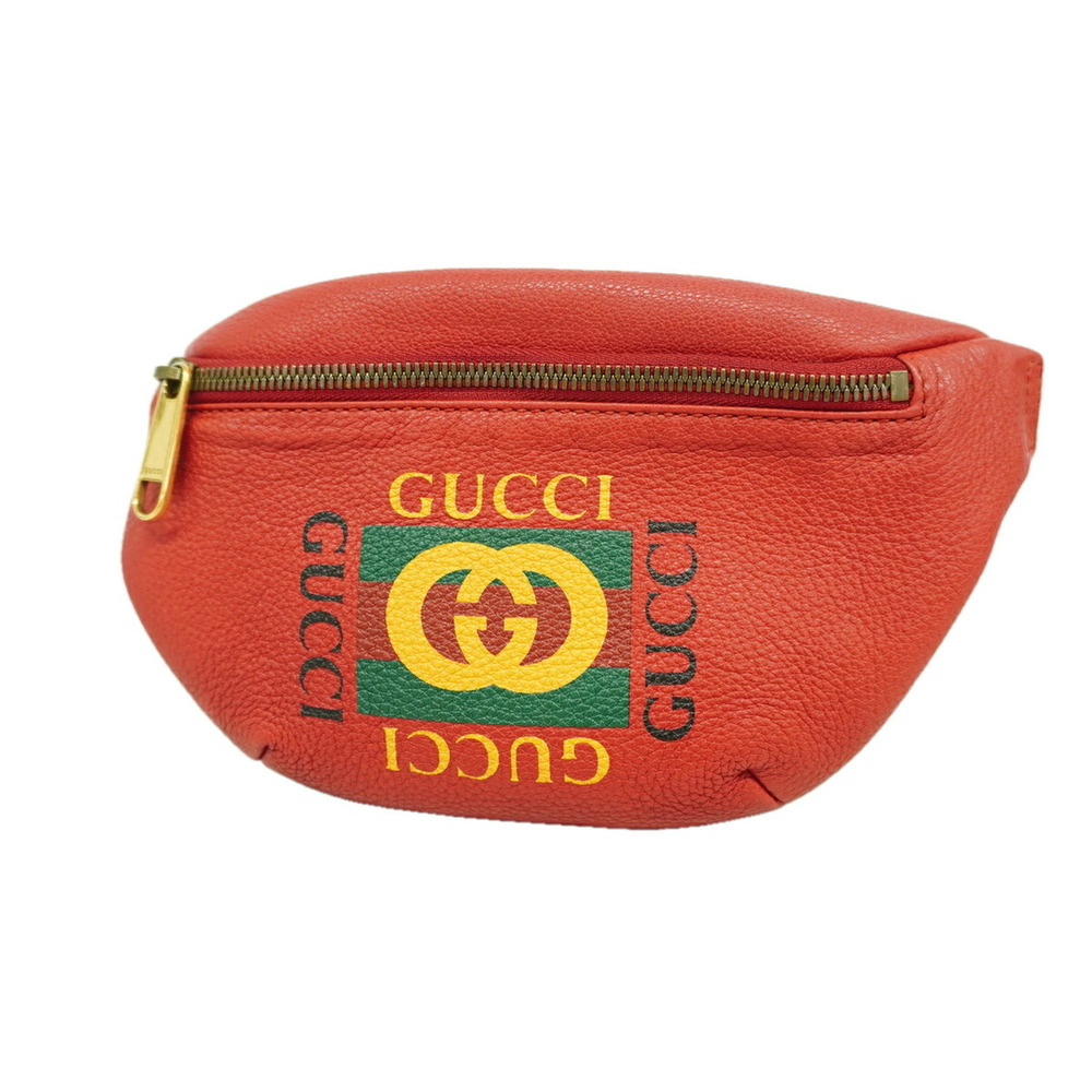 Gucci Bag/Waist Bag 527792 Leather Red Men's/Women's OP018659